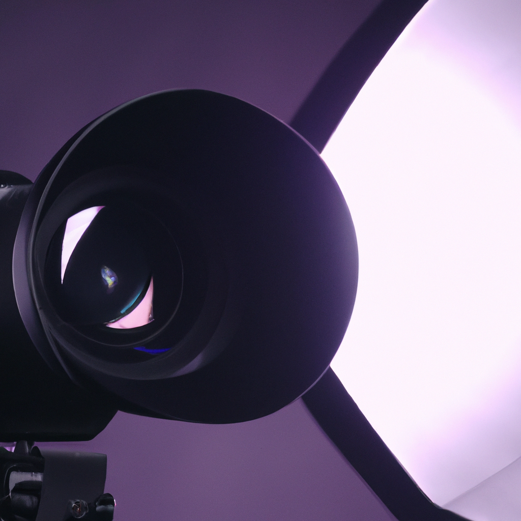 AI-generated photo of a bright minimalist photo studio